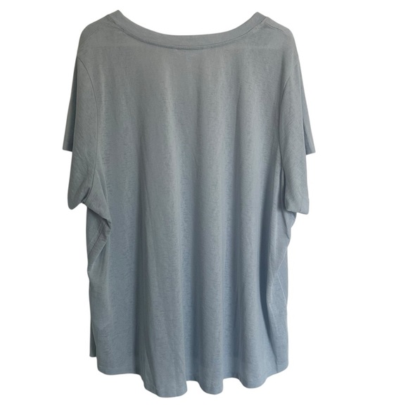 Athleta Breezy Scoop V Neck Tee 3X in gray - Picture 1 of 2